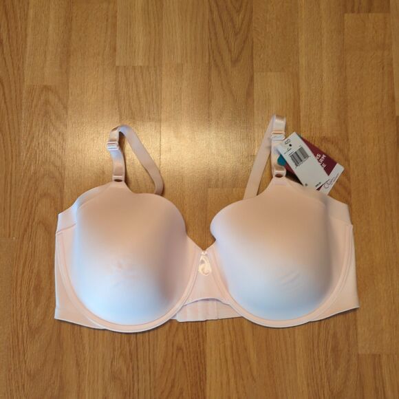 Olga By Warners Bra No Side Effects Womens 42D Pink Underwired Padded - Picture 1 of 5